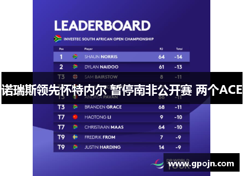 诺瑞斯领先怀特内尔 暂停南非公开赛 两个ACE